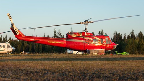 canada chopper bell britishcolumbia aircraft aviation helicopter heli williamslake 205a1 bcpics cywl guardianhelicopters cffjy