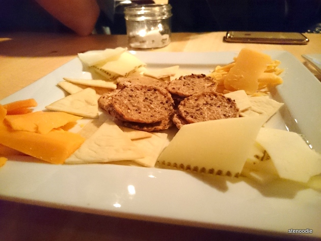 Close-up of cheese plate