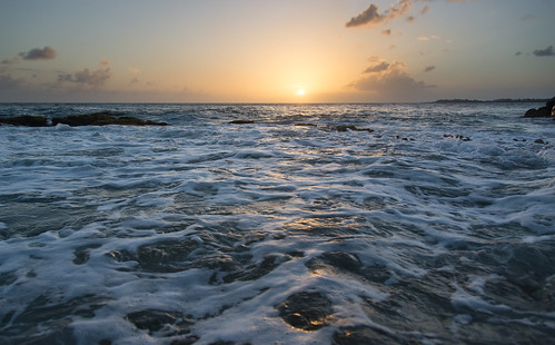 sunset sun water golden nikon aqua waves wave caribbean stmaarten sintmaarten caribbeansea d7100 kingdomofthenetherlands bensenior nikond7100