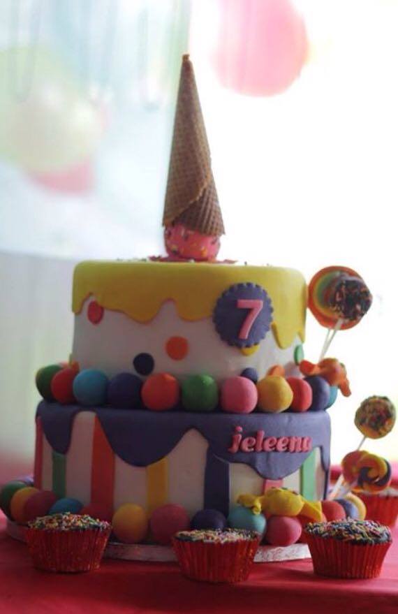 Ice Cream Candy Party Cake by Wendy Racimo Leesh