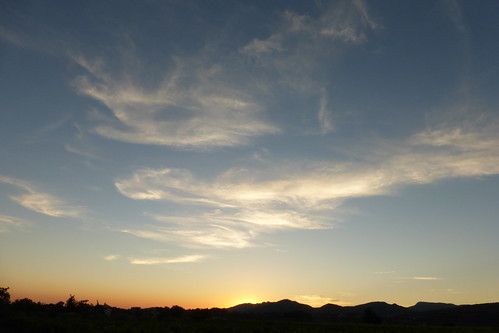 sunset france dusk provence vaucluse dentellesdemontmirail