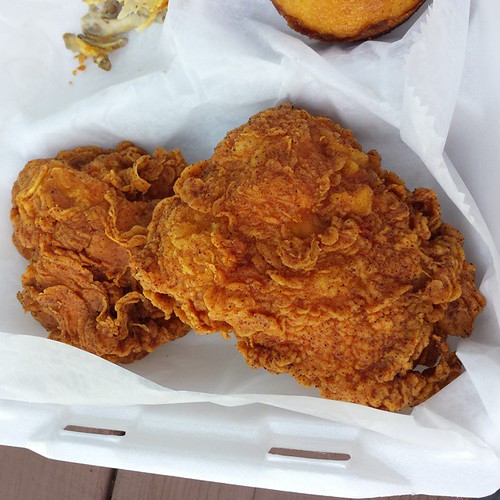 My fried chicken. So good. I wanted to cry while eating it. #friedchicken #Yum
