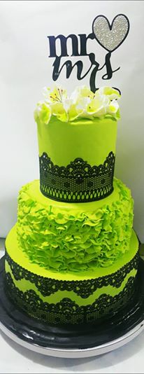 Mint Green Wedding Cake by Lourdes Angelie G. Viray