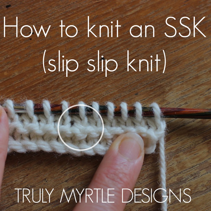 How to knit an SSK