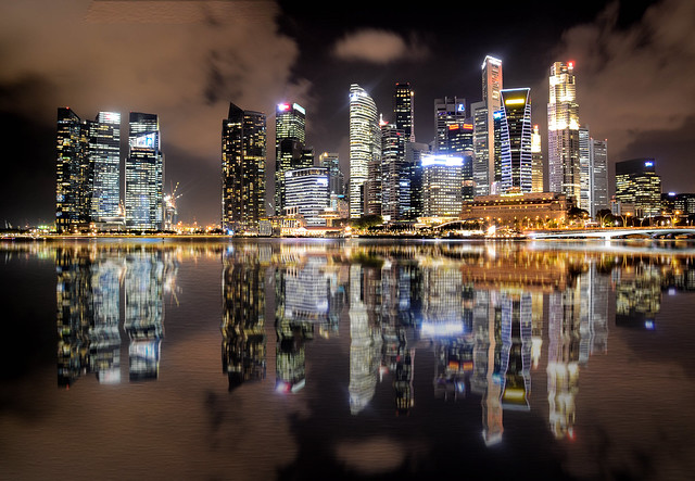 Singapore Skyline, Night