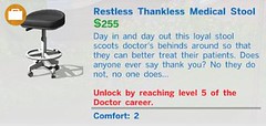 Restless Thankless Medical Stool