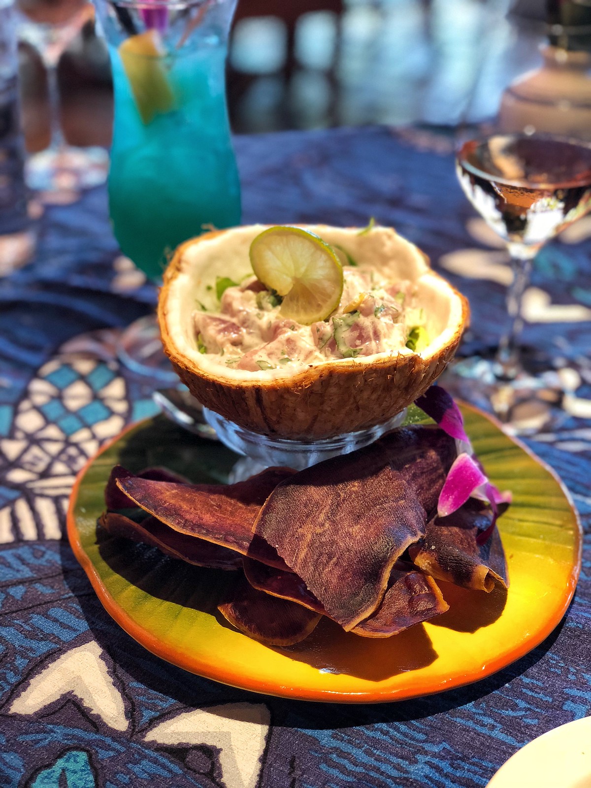 Best Food Restaurants Maui Mama's Fish House Paia Tuna Poke Coconut Milk