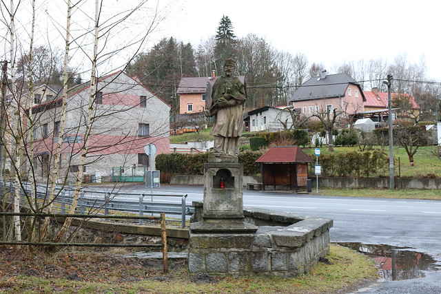 socha sv. Jana Nepomuckého v Horním Slavkově