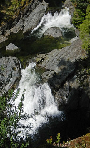River with falls at Sooke Potholes Park on Vancouver Island, Canada