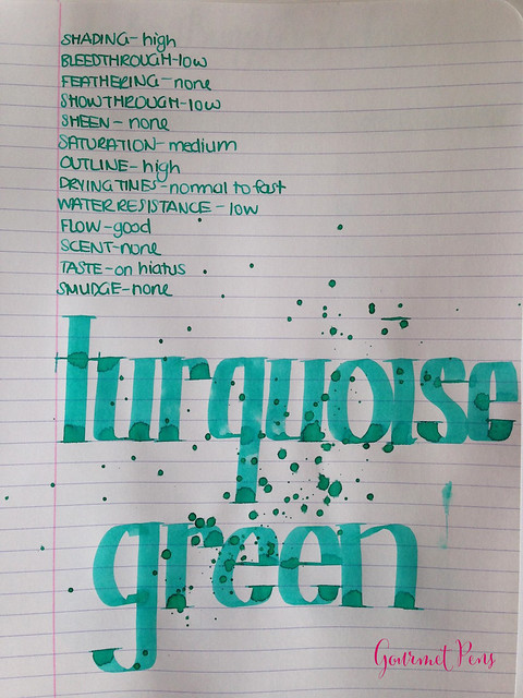 Caran d'Ache Turquoise Green Ink 5
