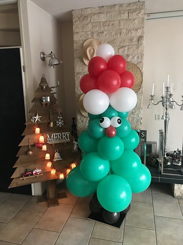 Ballonpilaar Kerstboom
