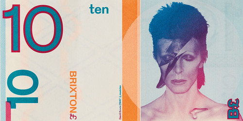 Brixton Pound 10 note Bowie