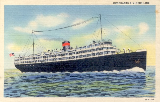 S.S. Dorchester postcard