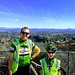Atop Mount Soledad with Number Two. Ride across California training ride. It was so clear on Saturday thanks to the Santa Ana winds.