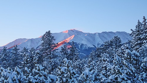 mountain winter light