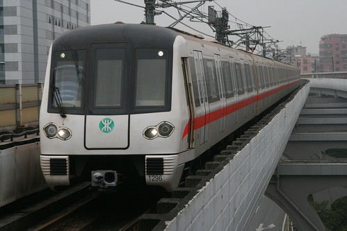 Shenzhen Metro A series (Zhuzhou, Line 1) in Hourui.Sta, Shenzhen, Guangdong, China /Jan 5, 2019