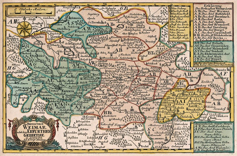 Johann George Schreibern - Das Hertzogthum Weimar nebst dem Erfurther Gebiethe (1740)