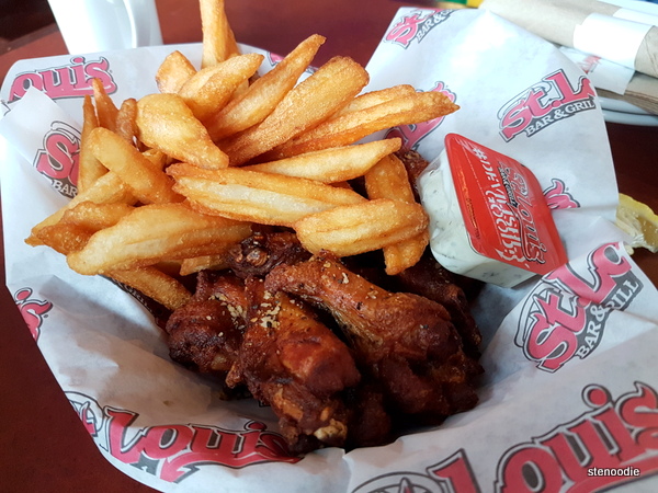 St. Louis wings and fries