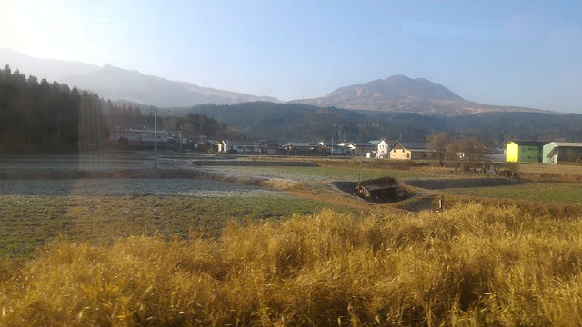 On the train from Aso to Taketa, Japan