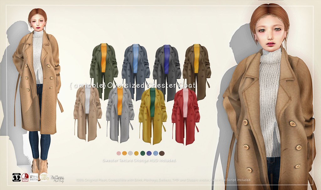 {amiable}Oversized Chester Coat@Collabor88 February.