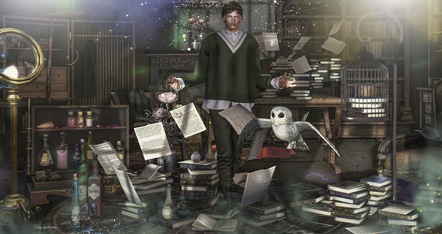 DISORDERLY. / Book Magic@The World of Magic / Sleepy Eddy_Tilden Sweater (Khaki)@TMD