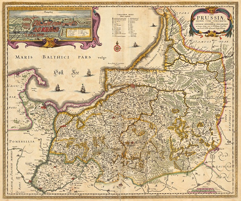 Nicolaes Visscher - Tabula Prussiae eximia cura conscripta (1690)