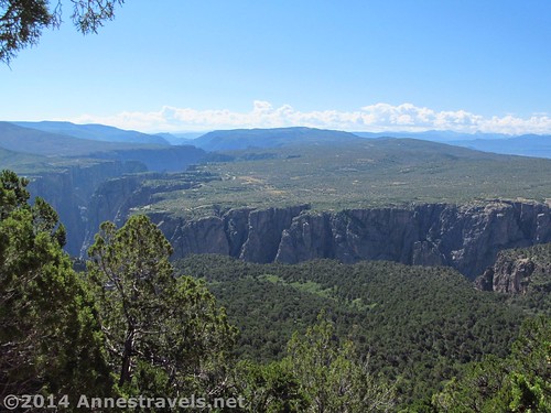 Views of Black Canyon of the Gunnison from Green Mountain, Colorado