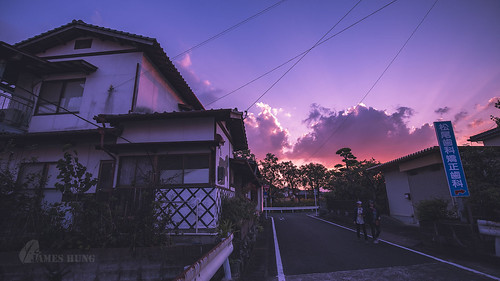afterglow 晚霞 武雄 九州 takeo kyushu sunset 日本 japan takeoshrine 武雄神社