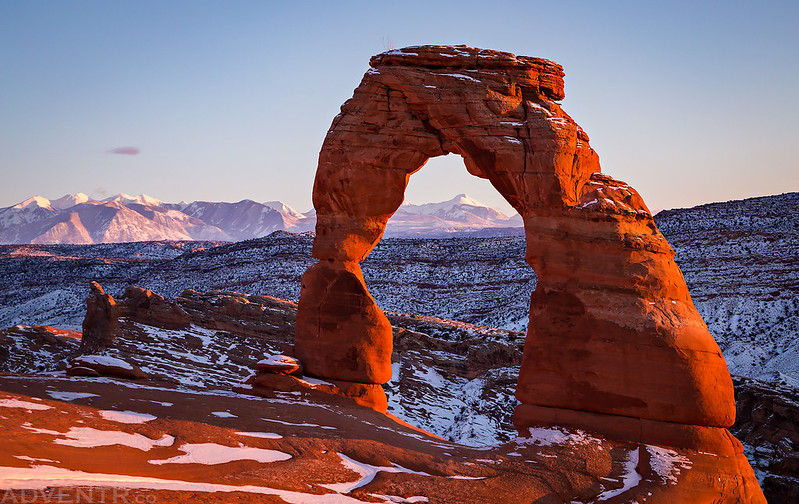 Last Light on Delicate Arch