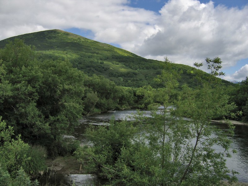 Пейзаж в средней части Камчатки