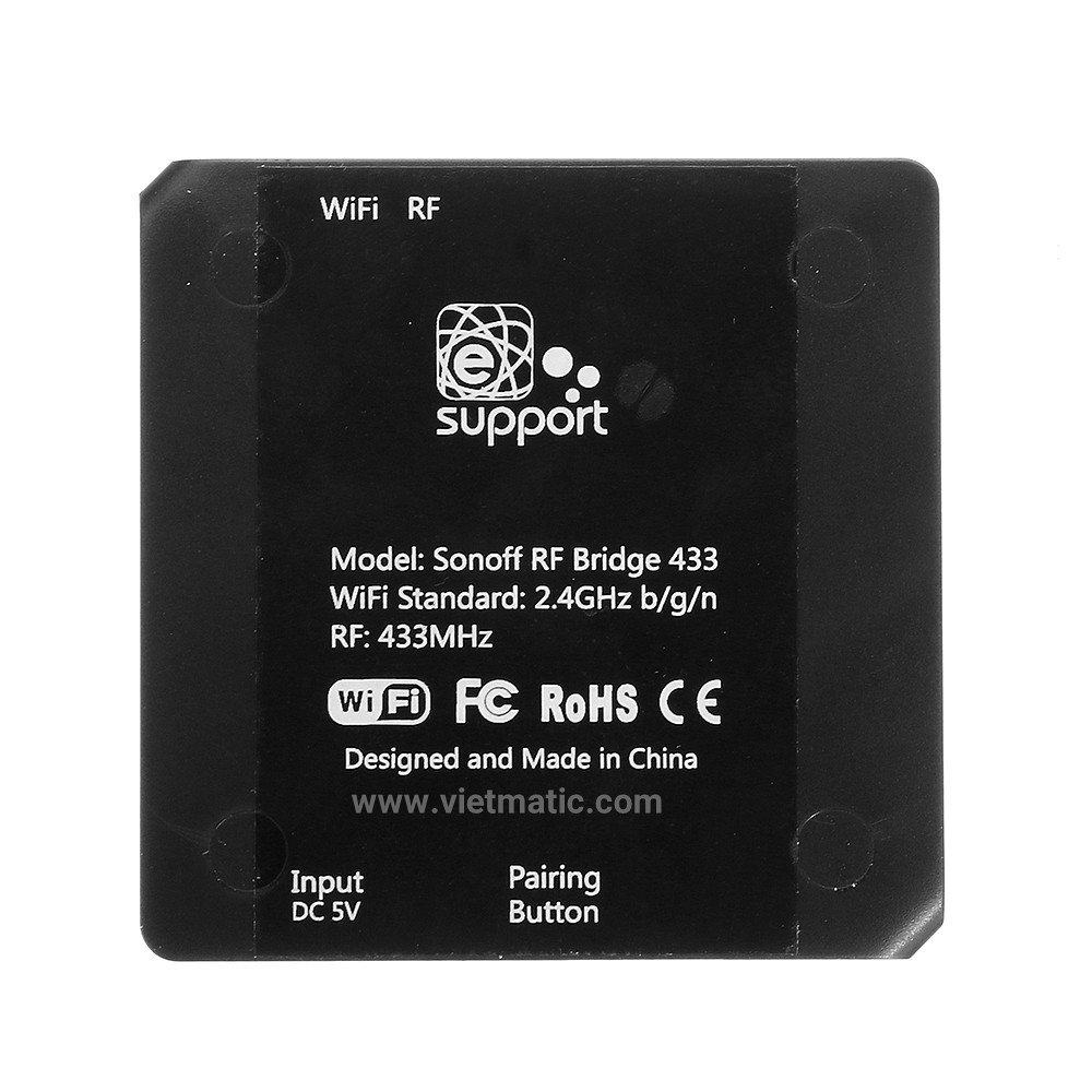 Bộ chuyển đổi tín hiệu điều khiển RF 433MHz sang mạng Wifi SONOFF®  2