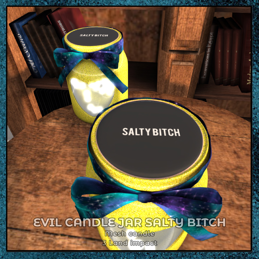 {zfg} home evil candle salty bitch