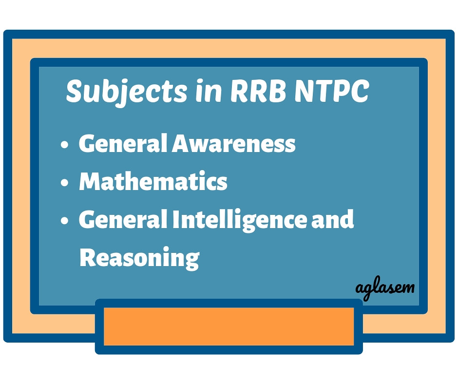 RRB NTPC Subjects in CBT 2021