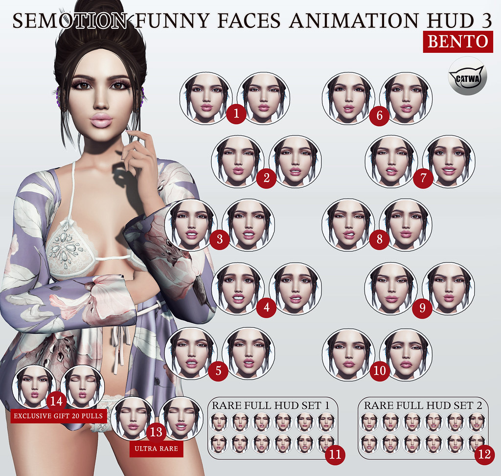 SEmotion Funny Faces Animation HUD 3 @ Limit8