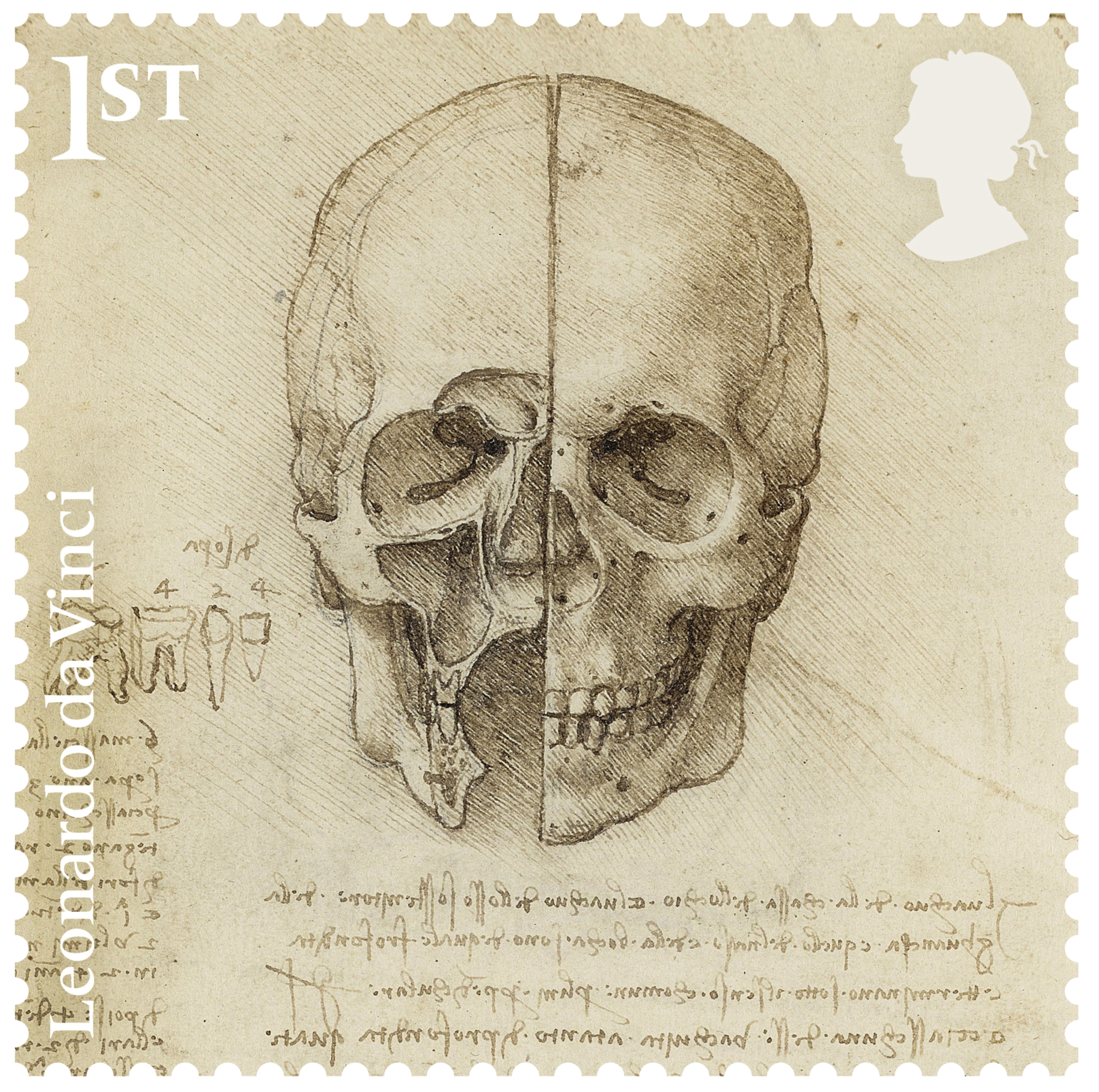 Great Britain - Leonardo da Vinci 2019-01 (2019) The skull sectioned