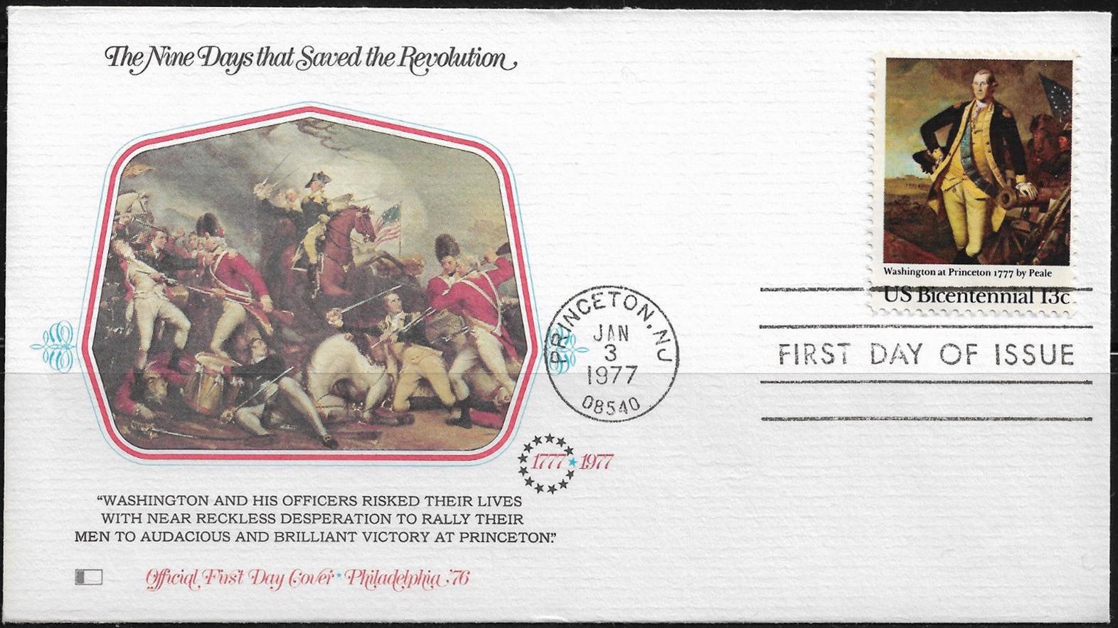 United States - Scott #1704 (1977) first day cover; Fleetwood cachet