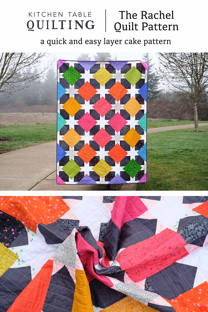 The Rachel Quilt Pattern by Kitchen Table Quilting - Made in Sunprint 2019 by Alison Glass