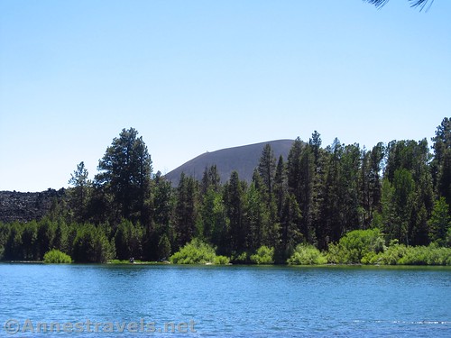 The Cinder Cone from the north shore of Butte Lake in Lassen Volcanic National Park, California