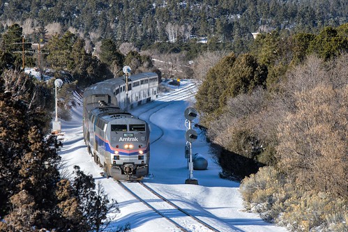 a4 amtrak glorietasub newmexico railroads heritageunit snow
