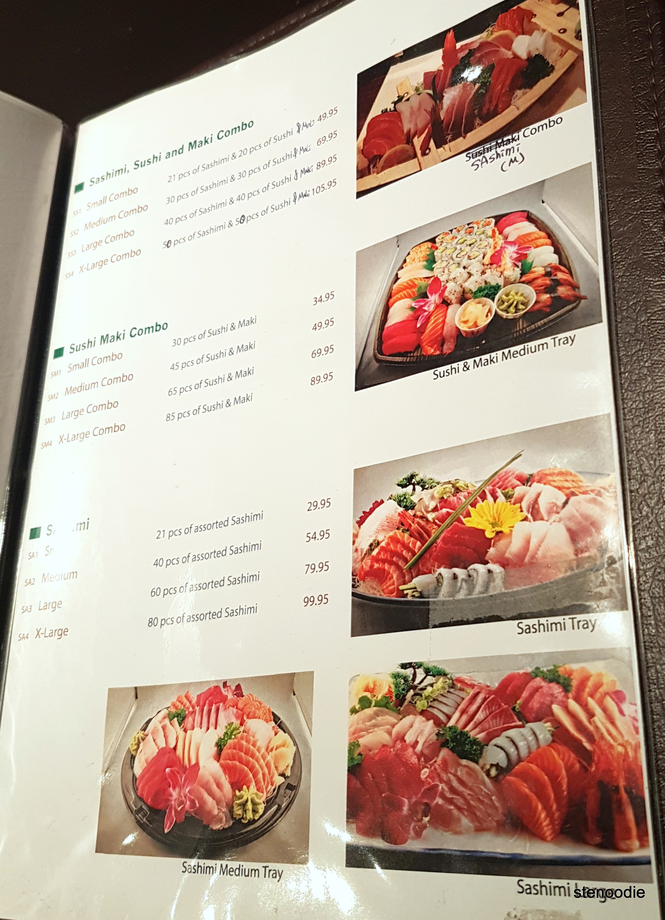  Hamaru Sushi menu and prices