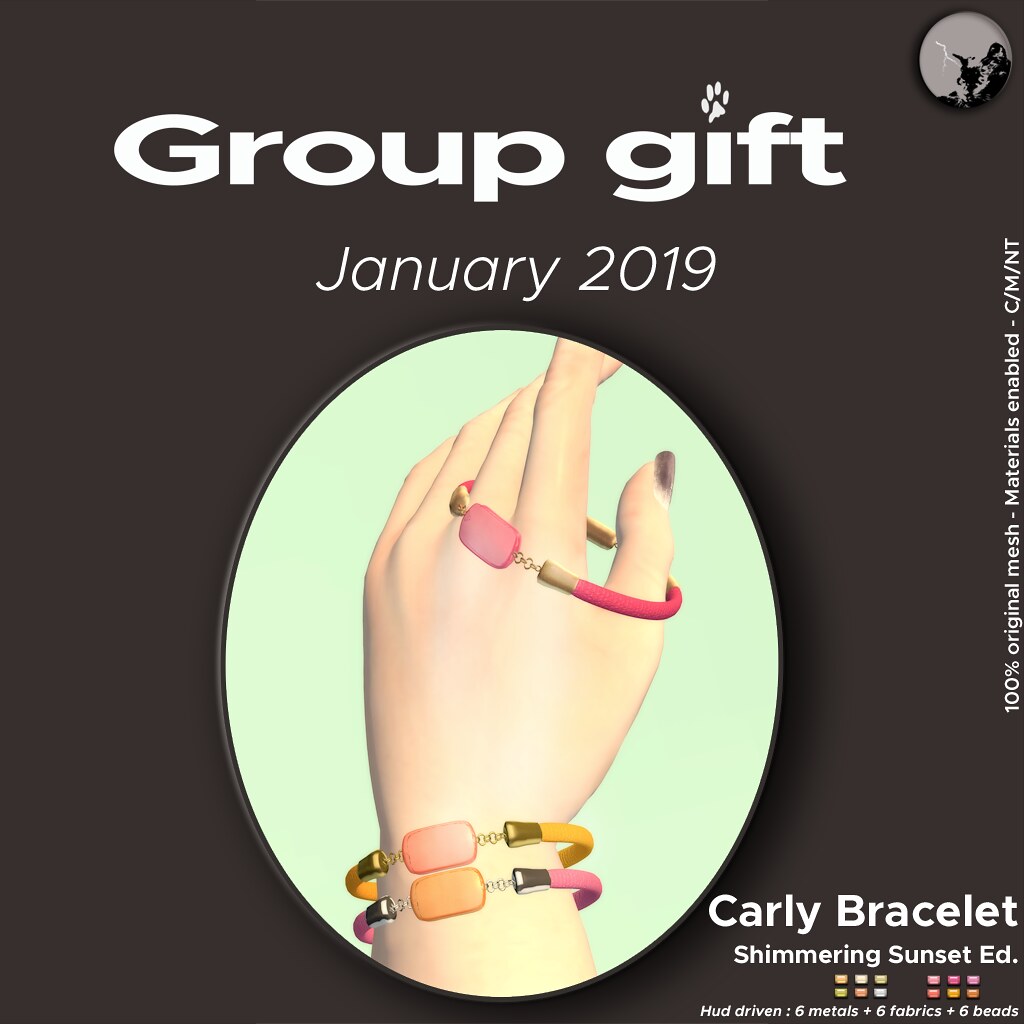 January GroupGift  Carly Bracelet "Shimmering Sunset" edition