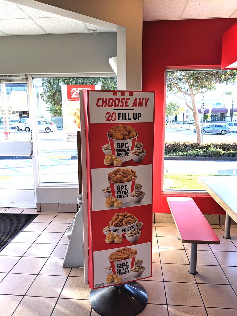 KFC $20 Fill Ups menu