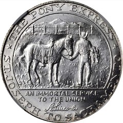 1961 Pony Express Termination Centennial Medal obverse