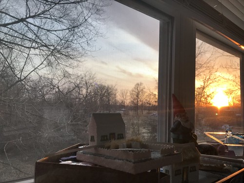 sunset from the craft room