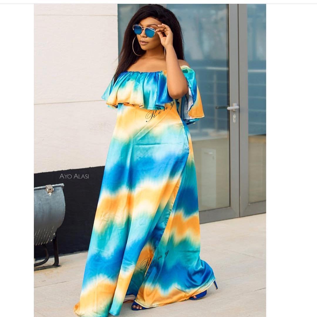Rhonke Fella in Beautiful Ankara Dress - Reny styles