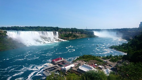 Looking out over Niagara Falls