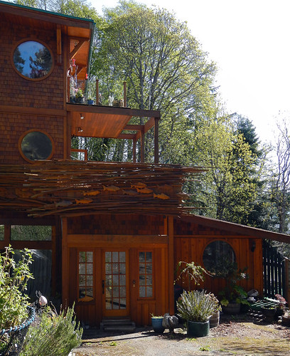 Exterior of Sooke Harbour House in Sooke on Vancouver Island, Canada