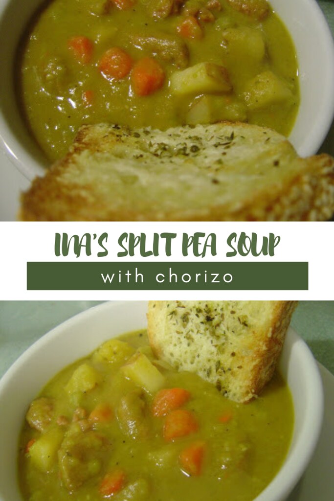 Ina's split pea soup