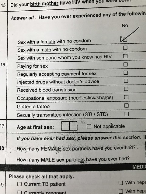 sex questionnaire