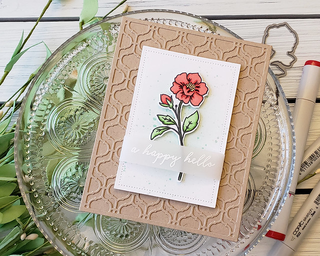 A Happy Hello Card_Tall Blooms